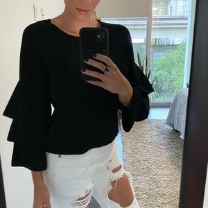 INC black blouse High Quality